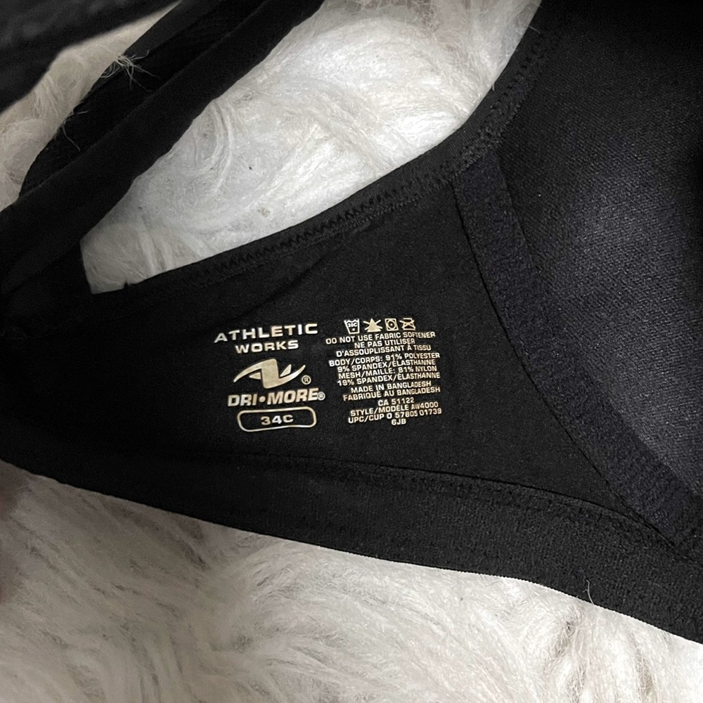 Adjustable Athletic Works Sports Bra NWOT Women’s Size 34C US - Picture 6 of 6